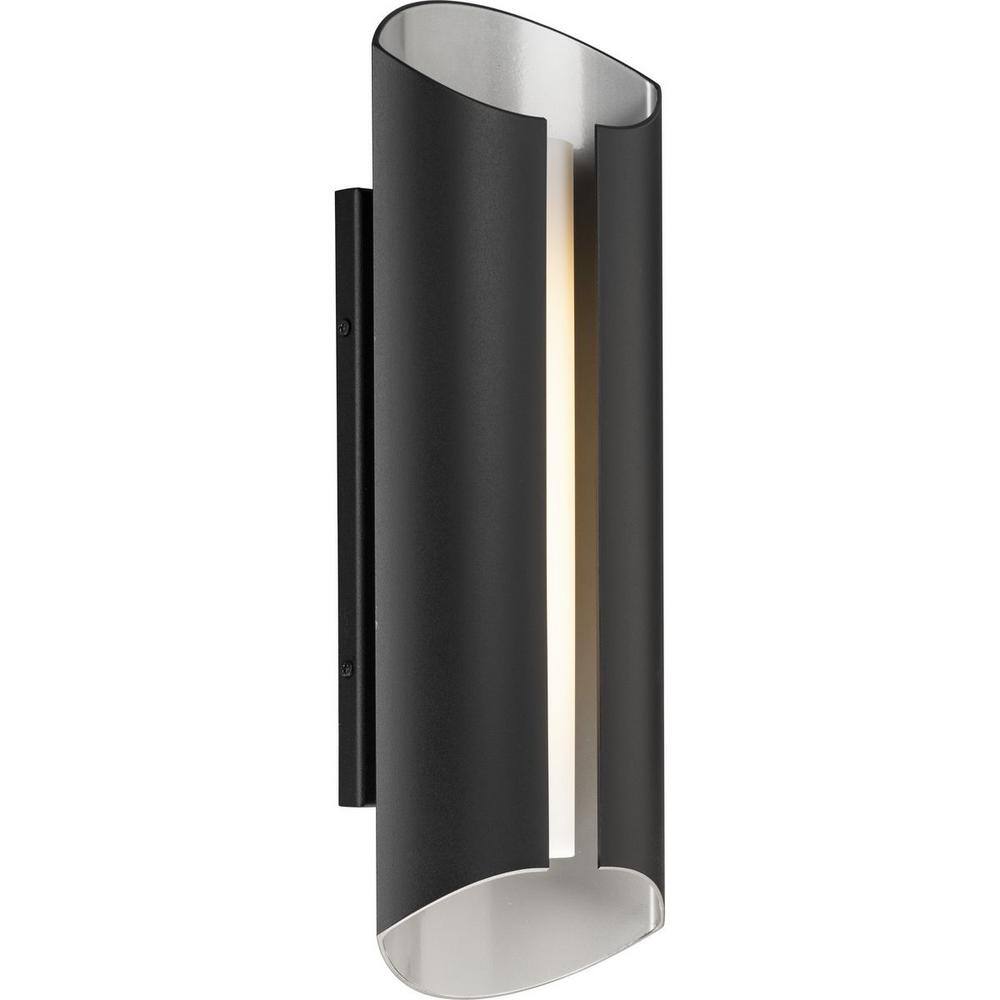 Black Aluminum 18" Dimmable LED Outdoor Wall Sconce