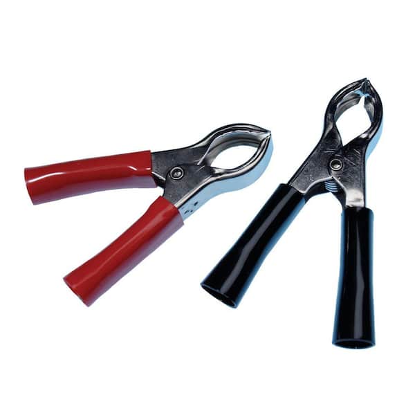 Tyco Electronics Battery Charging Clamps -1 Red & 1 Black, 2/Clam