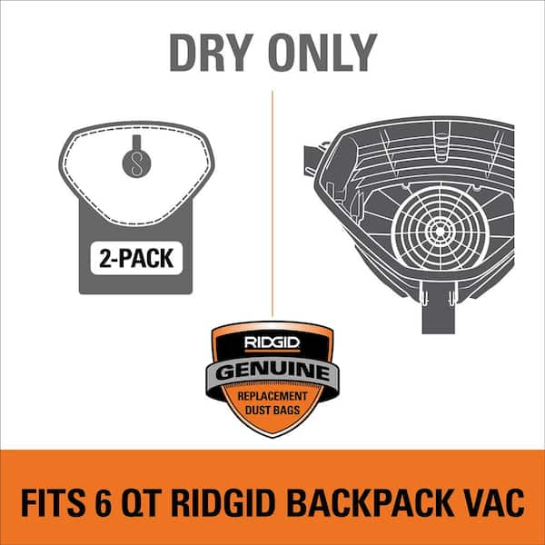 RIDGID Genuine VFB610 Closed Top Dry Pick-up Only Fine Dust Filter