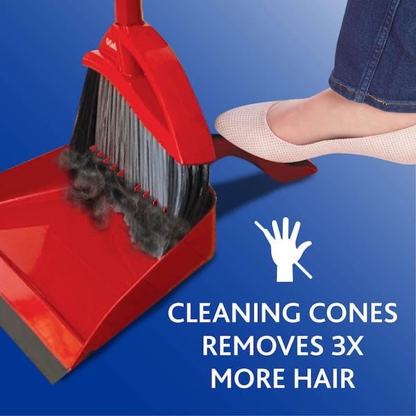 O-Cedar PowerCorner Pet Pro Broom with Step-On Dust Pan 168020