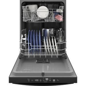 24 in. Black Top Control Built-In Tall Tub Dishwasher with Dry Boost, Steam Cleaning, and 52 dBA