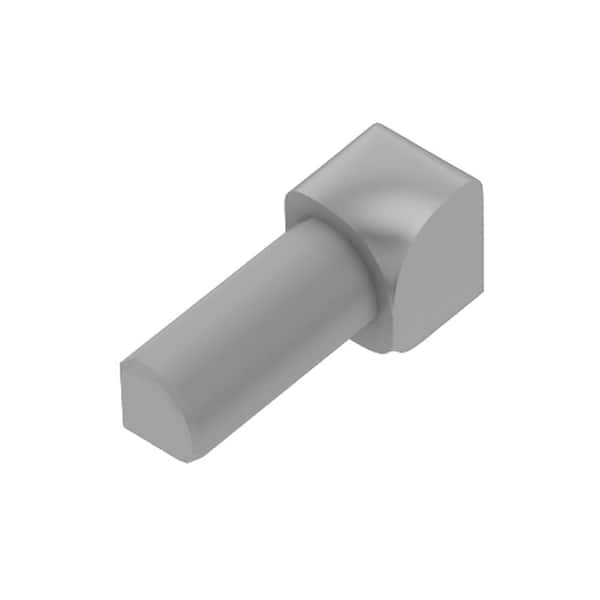 Schluter Rondec Classic Grey 7/16 in. x 1 in. PVC Tile Edging Trim 90 Degree Inside Corner