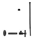 Kingston Brass Trimscape Cross Toilet Supply Kit with Supply Line and ...