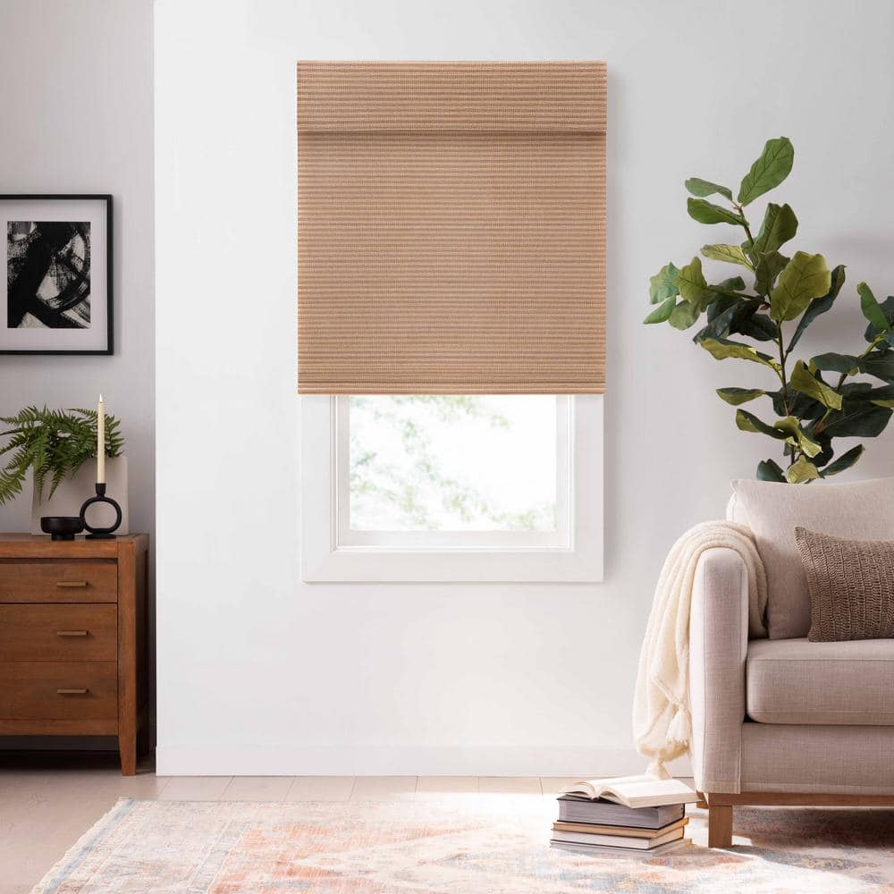 Natural Bamboo Cordless Roman Shade 23" x 72"