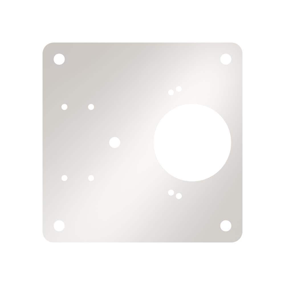 Satin Nickel Steel Cabinet Hinge Repair Plates