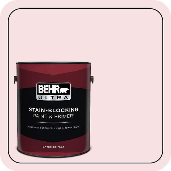 BEHR ULTRA 1 gal. #100C-1 Cupid Arrow Flat Exterior Paint & Primer