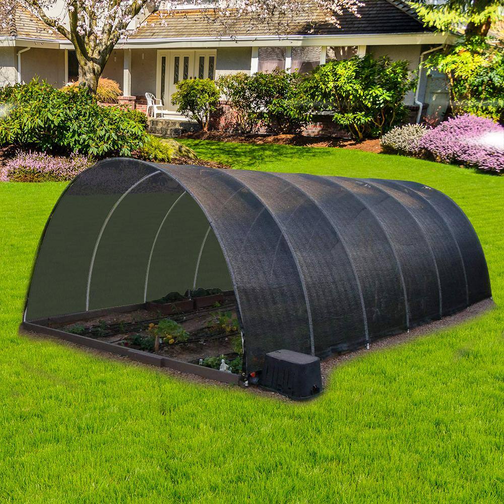 Agfabric 6 ft. x 12 ft. Black 70 Greenhouse Sunblock Shade Cloth with