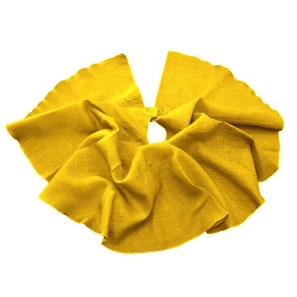 LA Linen 60 in. Burlap Christmas Tree Skirt Decor60R_Burlap_Tree_Skirt