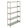 SAFAVIEH Justine 52 in. Green/Brass Metal 5-shelf Bookcase ETG3201B - The  Home Depot