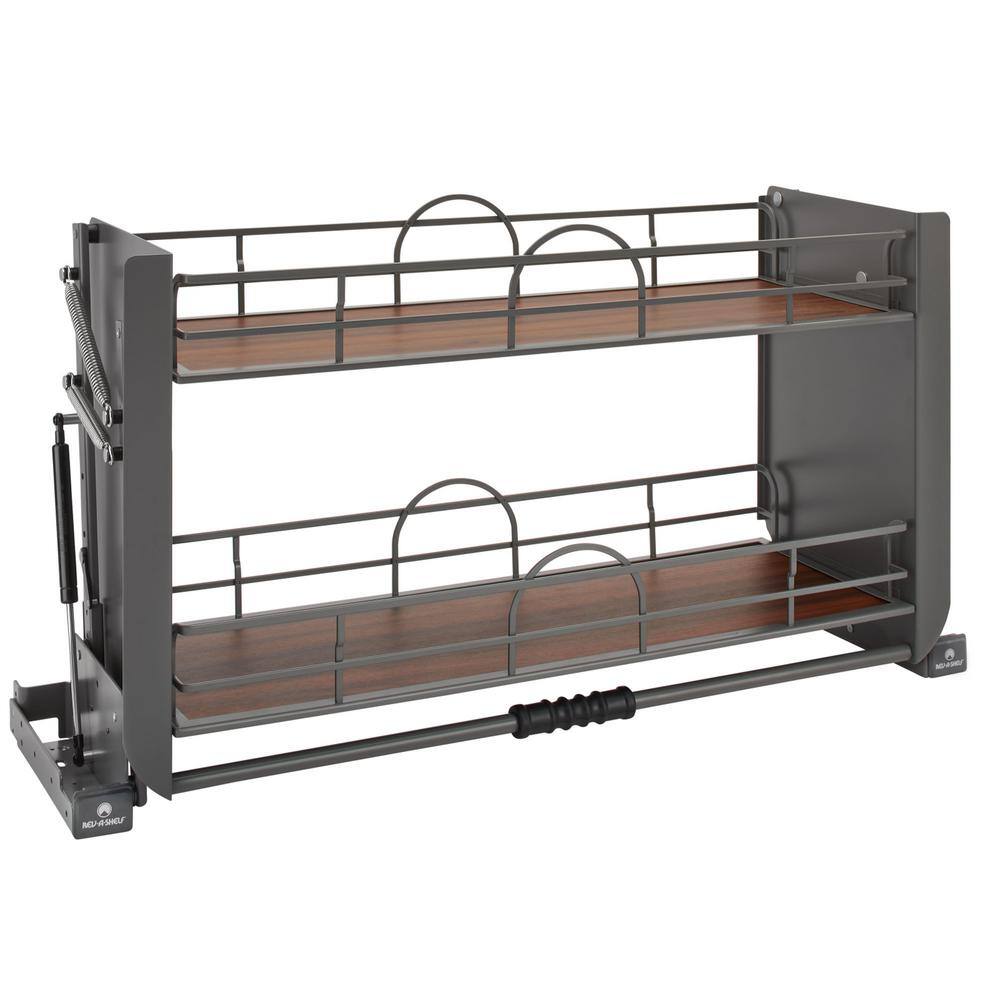RevAShelf Gray Steel PullOut Kitchen Shelf System 5PD36FOG The Home Depot