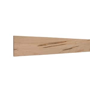 0.438 in. x 3.5 in. x 96 in. Ambrosia Maple Wood S4S Moulding