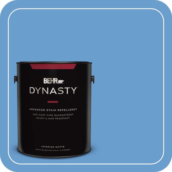 BEHR DYNASTY 1 gal. #570B-5 Gulf Stream Matte Interior Stain-Blocking Paint & Primer