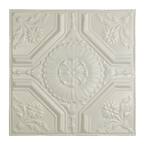 Rochester 2 ft. x 2 ft. Nail Up Metal Ceiling Tile in Antique White (Case of 5)
