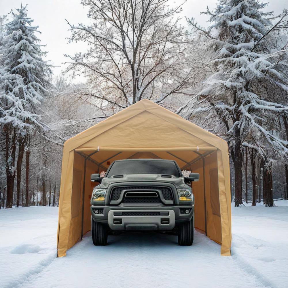 12 ft. x 20 ft. Heavy Duty Outdoor Portable Garage, Multi-Function Awning, 