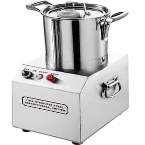 42-Cup Capacity Commercial Food Processor Grain Mill Electric Food Cutter 1400 RPM Stainless Steel Food Processor Silver