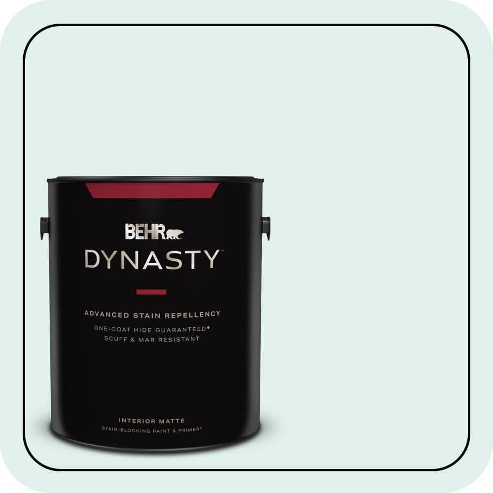 1 gal. #500C-1 Himalayan Mist Matte Interior Stain-Blocking Paint and Prime