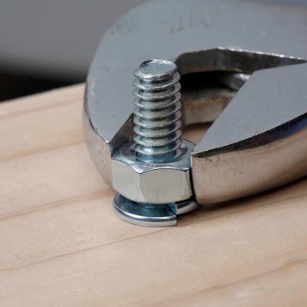 #8-32 x 2-inch Round Head Phillips/Slot Break-Away Drawer Handle Screw -  Zinc Plated