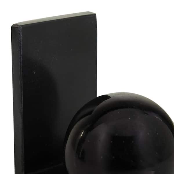 CosmoLiving by Cosmopolitan Black Marble Orb Bookends (Set of 2