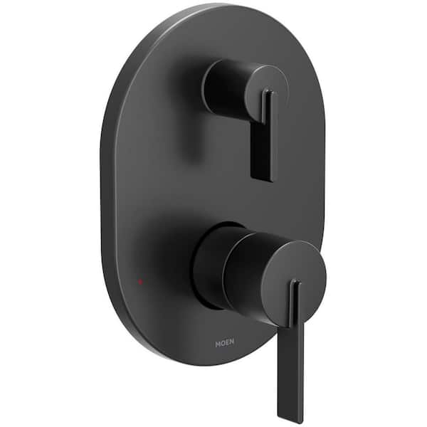 Cia 2 Handle Wall Mount Valve Handle in Matte Black (Valve Not Included)