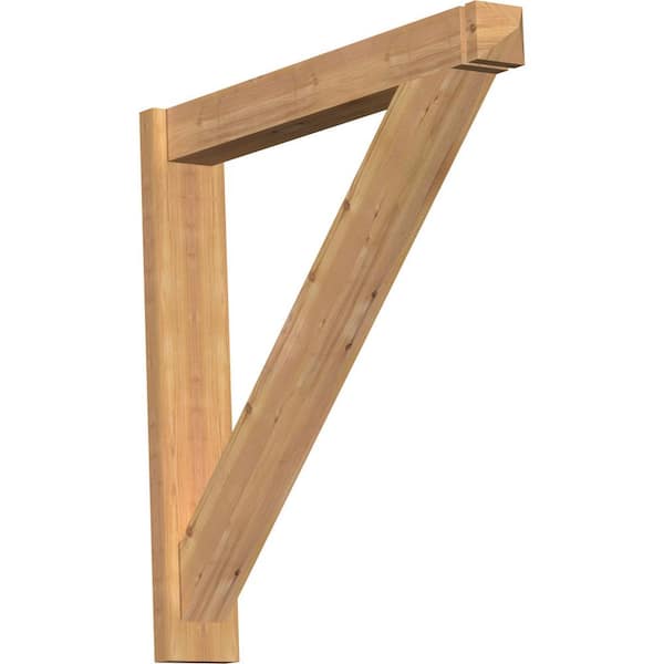 Ekena Millwork 6 in. x 36 in. x 36 in. Traditional Arts and Crafts Smooth Western Red Cedar Outlooker