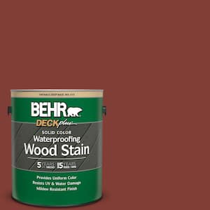 1 gal. #S160-7 Red Chipotle Solid Color Waterproofing Exterior Wood Stain