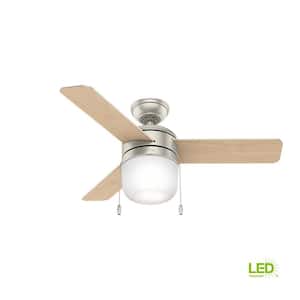 Acumen 42 in. LED Indoor Matte Nickel Ceiling Fan with Light Kit
