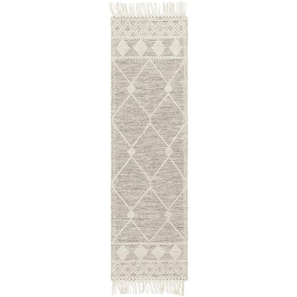 Livabliss Hemingway Grey/Cream 2 ft. x 5 ft. Global Indoor Area Rug