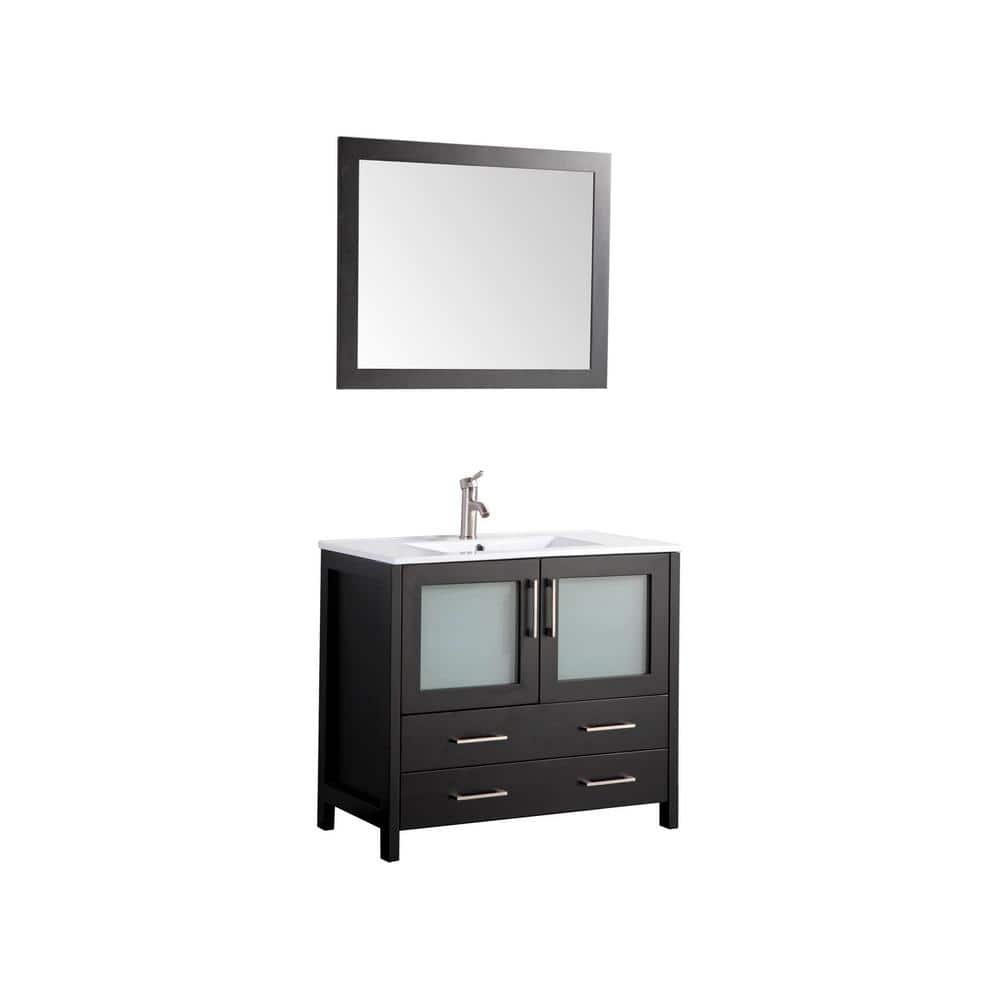 Vanity Art 36 in. W x 18 in. D x 36 in. H Bathroom Vanity in Espresso