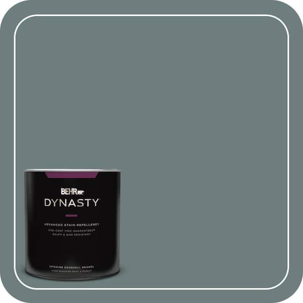 BEHR DYNASTY 1 qt. #N440-5 Coney Island One-Coat Hide Eggshell Enamel Interior Stain-Blocking Paint and Primer