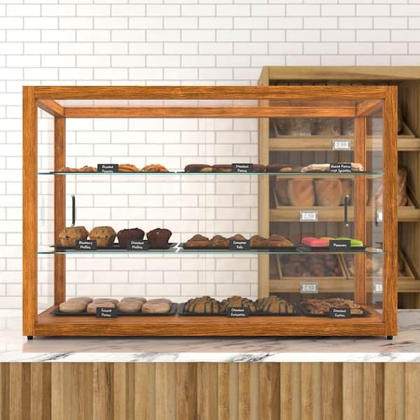 42 in. Artisan Horizontal Light Wooden Bakery Display Case 8 cu. ft.