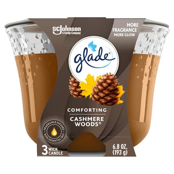 Glade 6.8 oz. Cashmere Woods Fragrance Candle