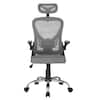 VECELO Fabric Swivel Ergonomic Office Task Chair with Adjustable Arms Mesh  Lumbar Support for Computer Task Work, Black KHD-OC01-BLK - The Home Depot