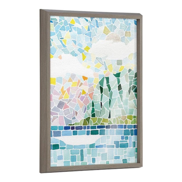 Kate and Laurel Blake "One Fine Morning" by Janet Meinke-Lau Framed Glass Art Print 18 in. x 24 in.