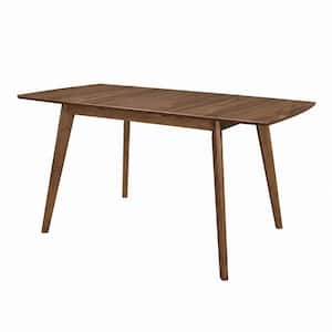 Modern Style 31.5 in. Brown Wood 4-Legs Dining Table (Seats 6)