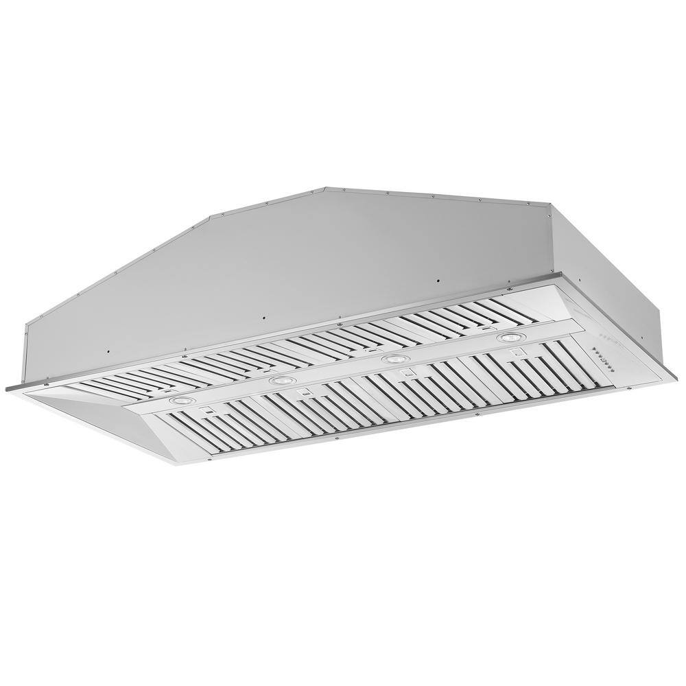 Altilia 60-inch Stainless Steel Insert Range Hood with 4 Speed Control