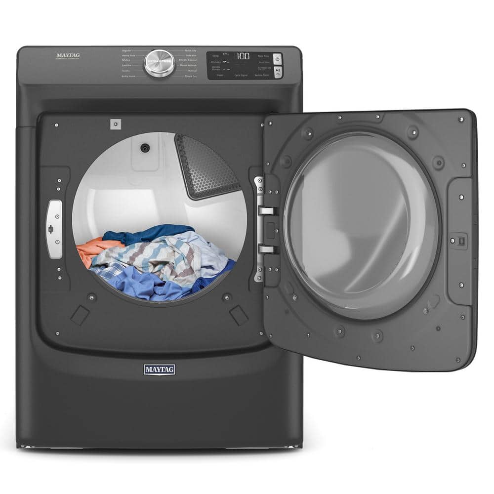 Volcano Black 7.3 Cu. Ft. Gas Front Load Dryer with Steam