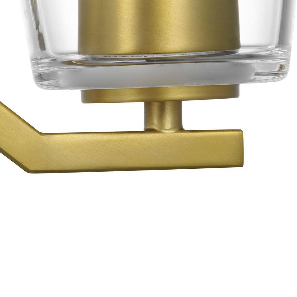 Vertex Brushed Gold and Nickel Five Light Chandelier