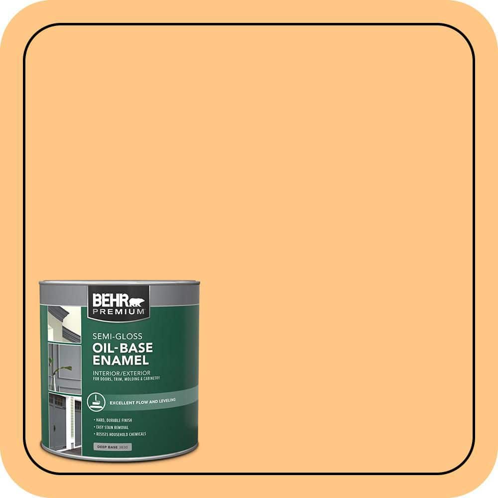 1 qt. #P240-4 Mango Tango Oil-Base Semi-Gloss Enamel Interior/Exterior Paint price history on PriceWatchPro