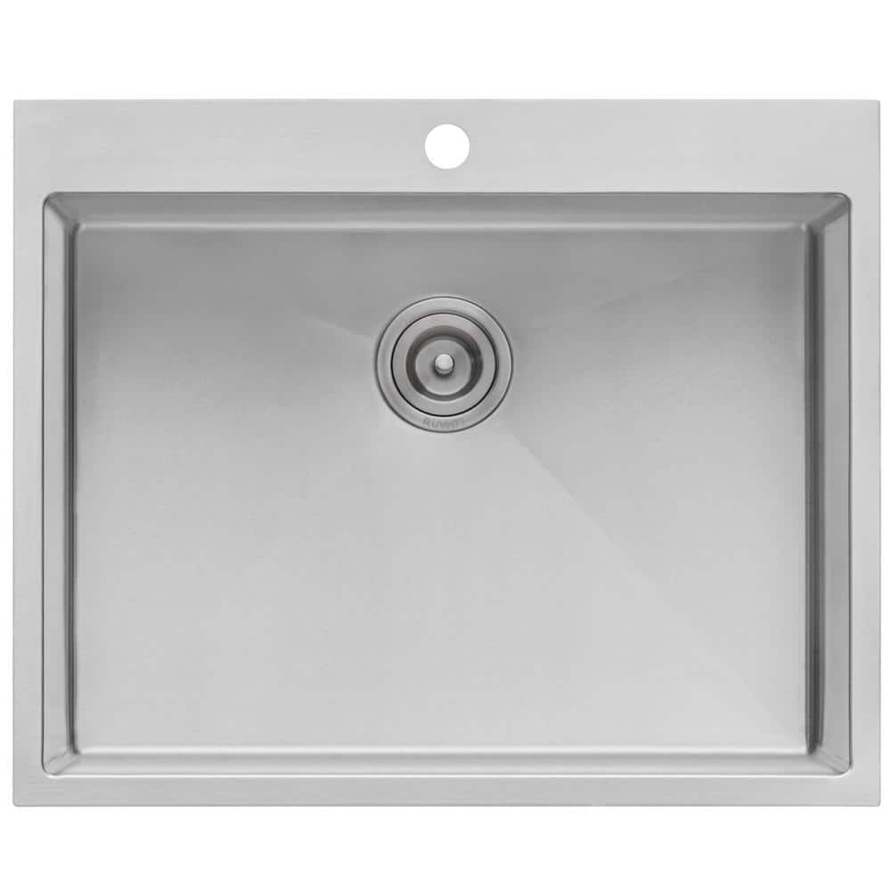 30-Inch Stainless Steel Drop-In Utility Sink with Grid