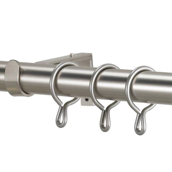 Art Decor 6 Ft Non Telescoping 1 8 In Single Curtain Rod With Rings