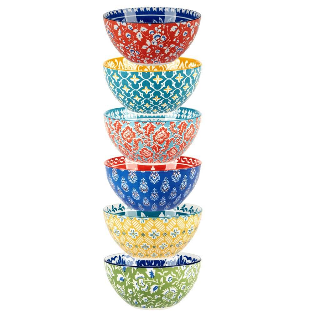 Panache Multicolor Ceramic All-Purpose Bowls Set of 6