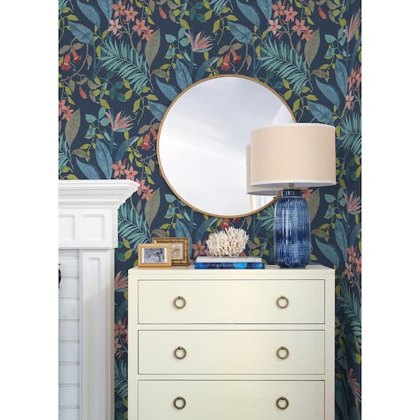Jesinda Cobalt Blue Peel and Stick Wallpaper Sample