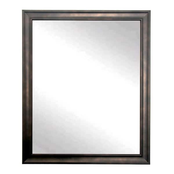 BrandtWorks Medium Rectangle Brown Modern Mirror (39 in. H x 30 in. W)