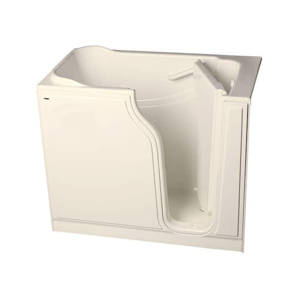 American Standard Gelcoat Standard Series 30 in. x 52 in. Walk-In Soaking Bath Tub in Linen