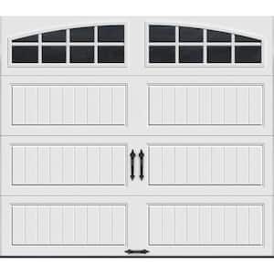 Gallery Steel 9 ft. x 7 ft. 6.5 R-Value Insulated White Garage Door with Windows