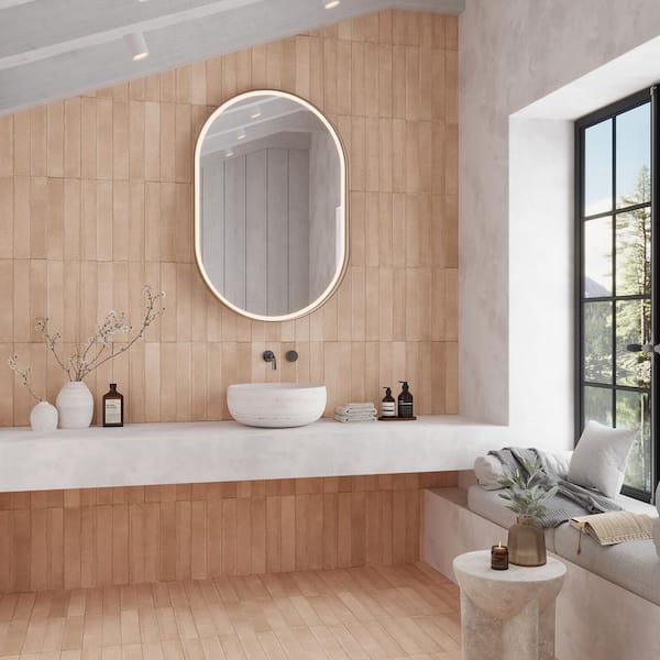 Apollo Tile Cadence 3 in. x 16 in. Matte Earthy Terracotta