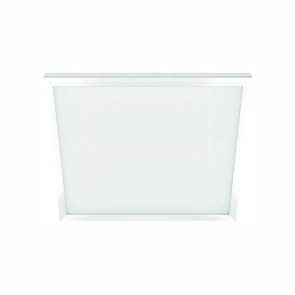 Commercial Electric 1 ft. x 1 ft. White LED Edge-Lit Flat Panel Flush Mount Light
