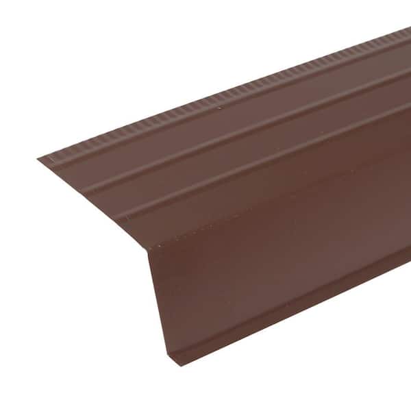 Amerimax Home Products 2.47 in. x 10 ft. Musket Brown Aluminum Roof Apron Flashing