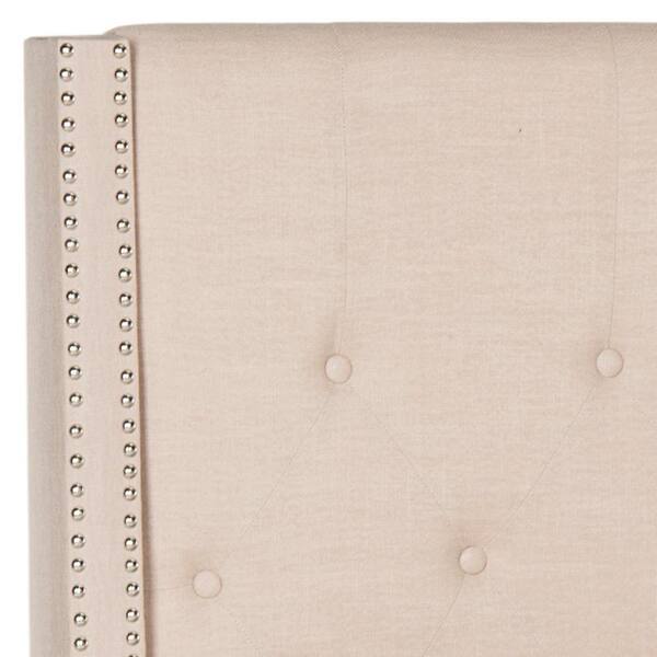 SAFAVIEH Winslet Beige Twin Upholstered Bed FOX6212B T