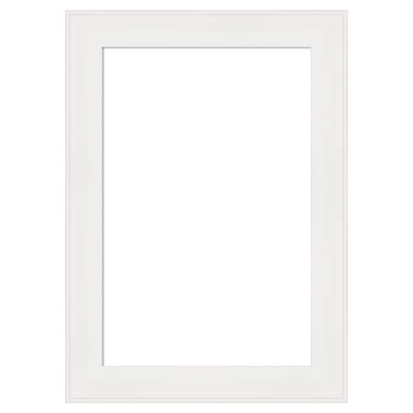 Vanity White Narrow 15 in. x 21 in. Polystyrene Framed Dry Erase Magnetic Memo Board